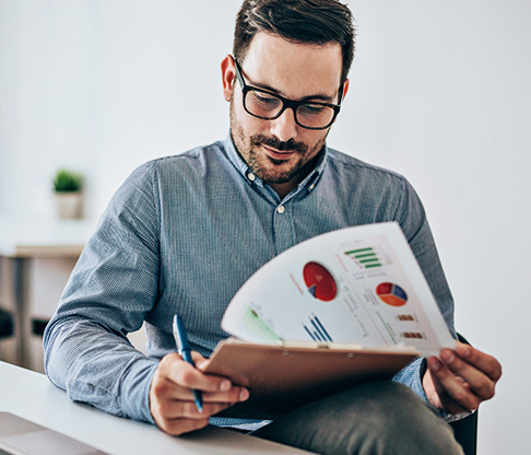 Person reviewing statements | Informatica